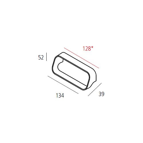 Ручка, L=134мм, м/о 128мм, хром пол. Ручка, L=134мм, м/о 128мм, хром пол.