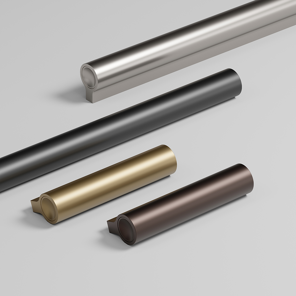 Ручка LUCENTE 100х21хh30мм, м/о 64мм, чорний матовий Ручка LUCENTE 100х21хh30мм, м/о 64мм, чорний матовий