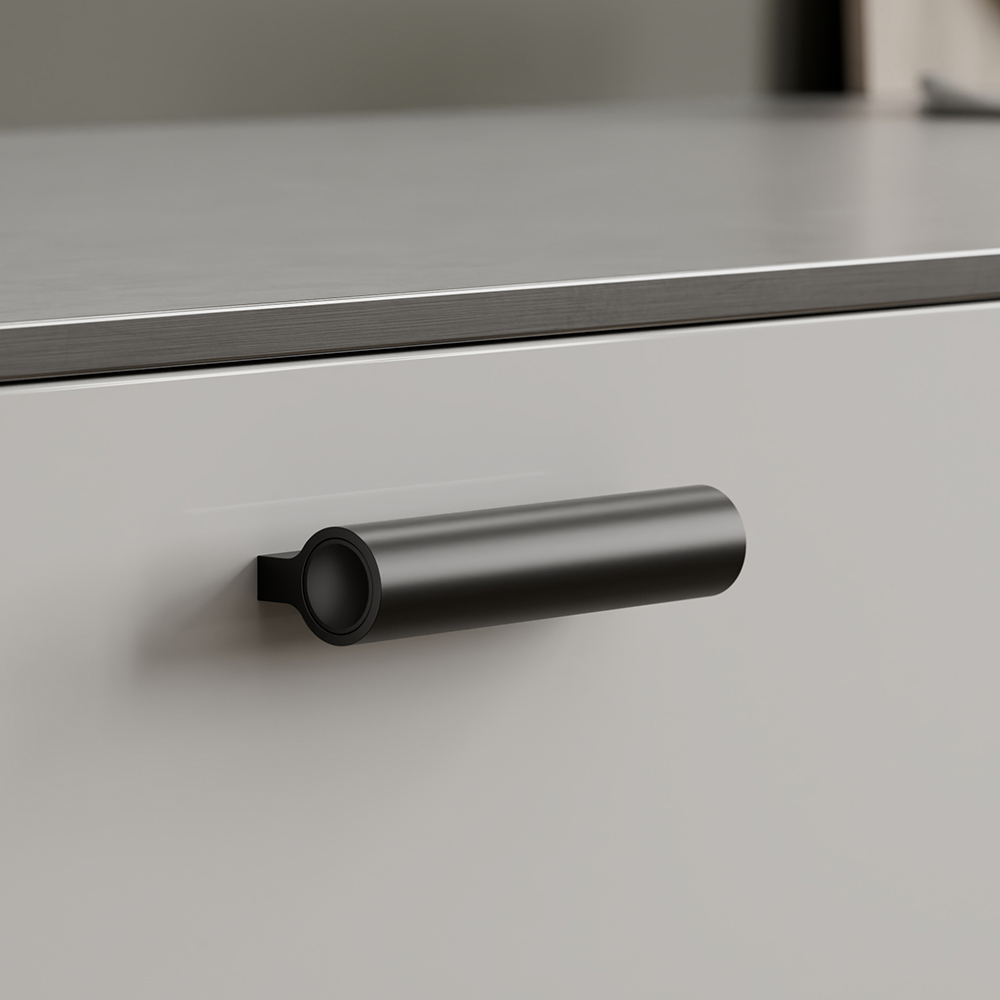 Ручка LUCENTE 100х21хh30мм, м/о 64мм, чорний матовий Ручка LUCENTE 100х21хh30мм, м/о 64мм, чорний матовий