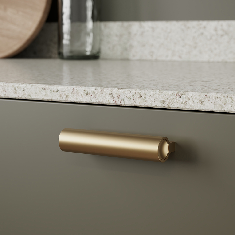 Ручка LUCENTE 100х21хh30мм, м/о 64мм, латунь матова Ручка LUCENTE 100х21хh30мм, м/о 64мм, латунь матова