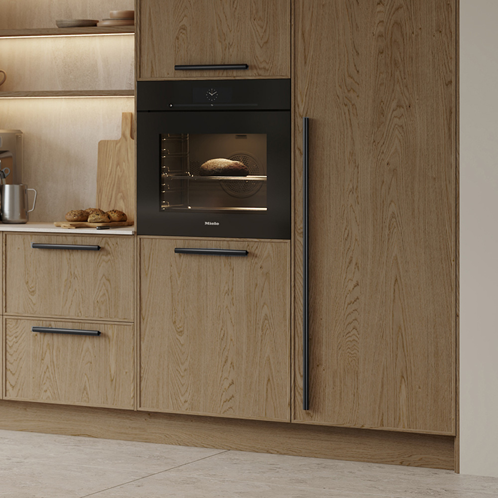 Ручка LUCENTE 1200х21хh30мм, м/о 1088мм, чорний матовий