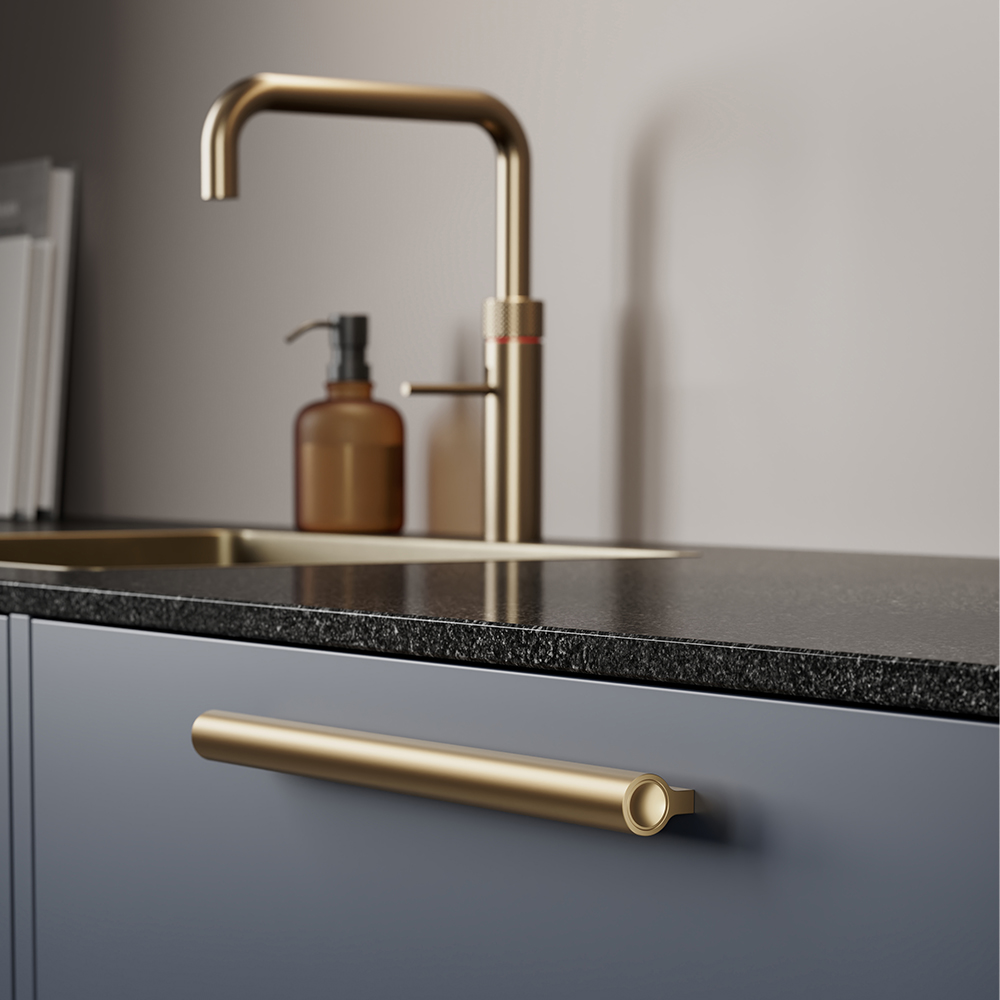 Ручка LUCENTE 300х21хh30мм, м/о 224мм, латунь матова Ручка LUCENTE 300х21хh30мм, м/о 224мм, латунь матова