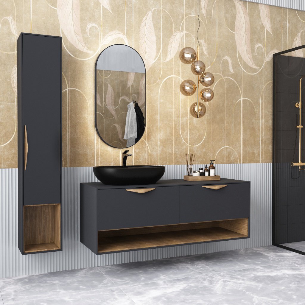 Ручка MANTA 342х26х26мм, м/о 224мм, дуб лакований Ручка MANTA 342х26х26мм, м/о 224мм, дуб лакований