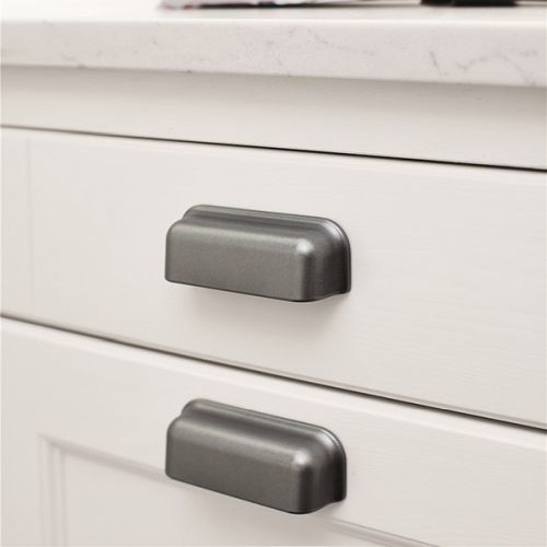 Ручка-мушля PORT, L=112мм, м/о 96мм, чорний мат Ручка-мушля PORT, L=112мм, м/о 96мм, чорний мат