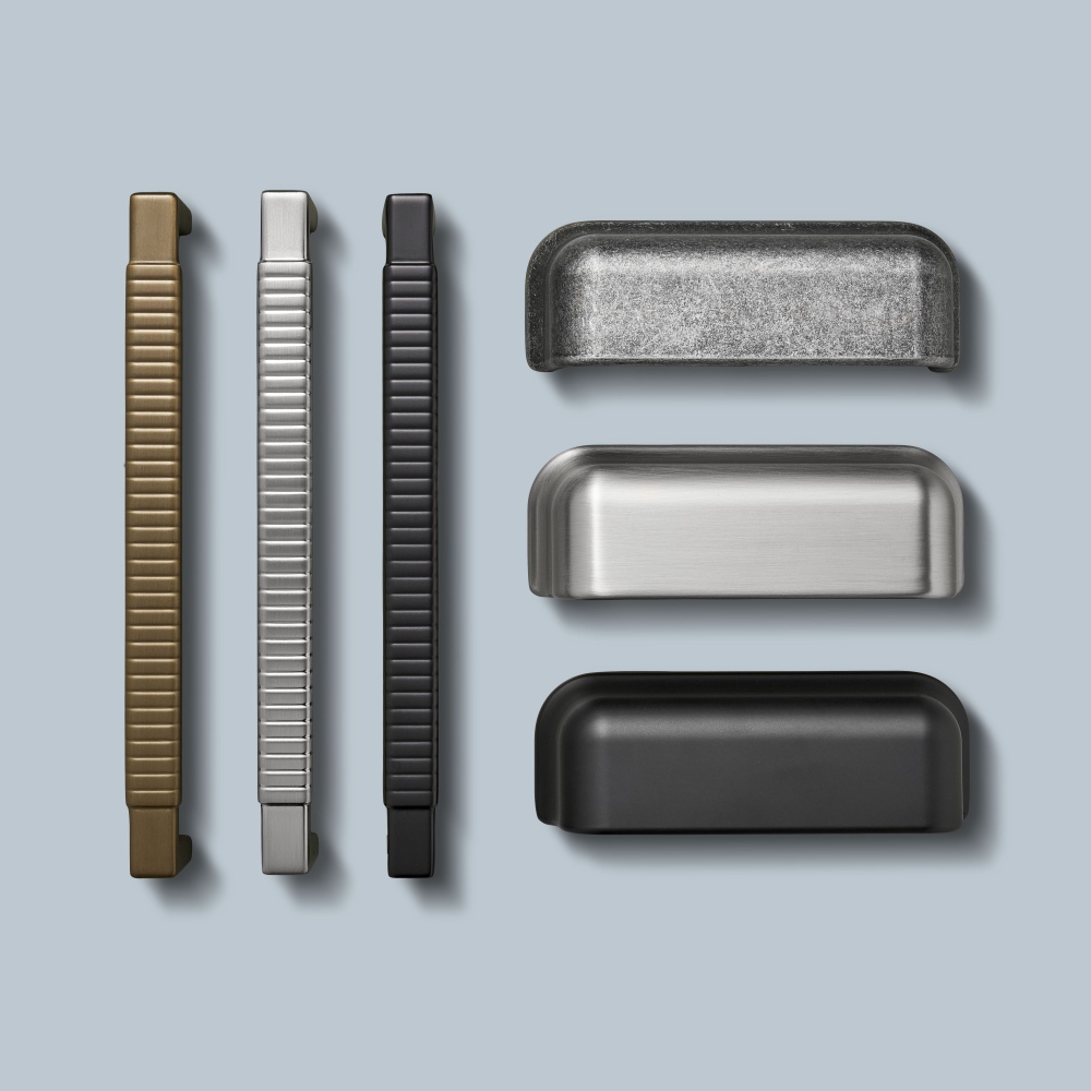 Ручка-мушля PORT, L=112мм, м/о 96мм, чорний мат Ручка-мушля PORT, L=112мм, м/о 96мм, чорний мат