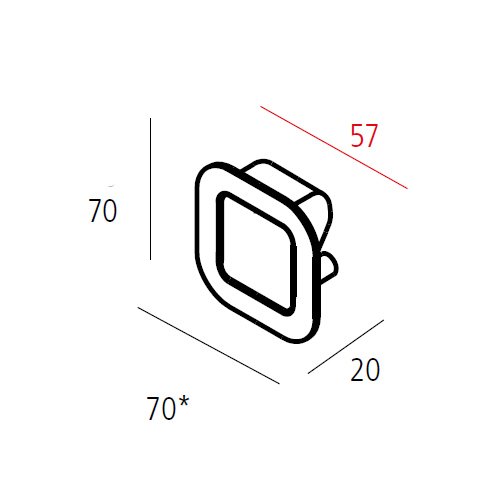 Ручка врізна SMOOTH 70х70мм, чорний мат. Ручка врізна SMOOTH 70х70мм, чорний мат.