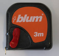 Рулетка с логотипом BLUM 3м, темно-серый