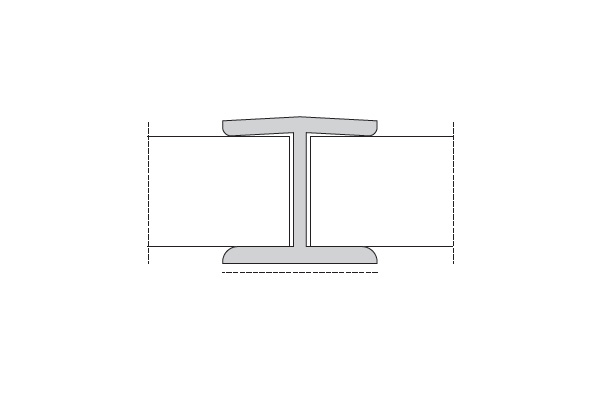 З'єднув. елемент встик Frassino (Positano) H=150мм (пластик)                                                        З'єднув. елемент встик Frassino (Positano) H=150мм (пластик)