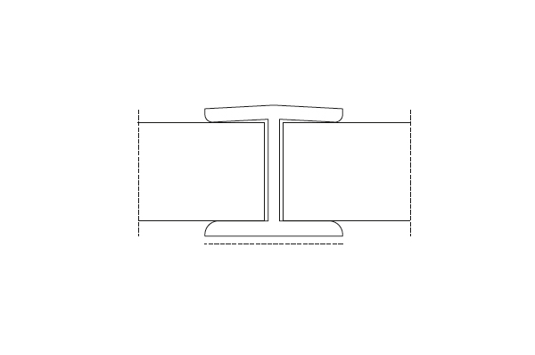 З'єднув. елемент встик Magnolia (Monaco) H=100мм (пластик)                                                        З'єднув. елемент встик Magnolia (Monaco) H=100мм (пластик)