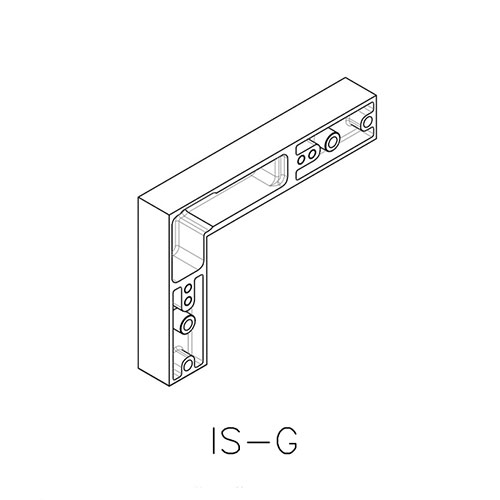 З'єднувальний елемент для дверей IS 954, правий (А) (цамак) З'єднувальний елемент для дверей IS 954, правий (А) (цамак)