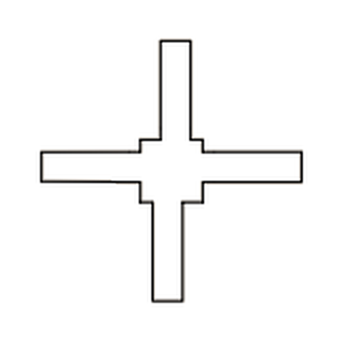 З'єднувач 4-сторонній для лотків Labrys, антрацит (пластик) З'єднувач 4-сторонній для лотків Labrys, антрацит (пластик)