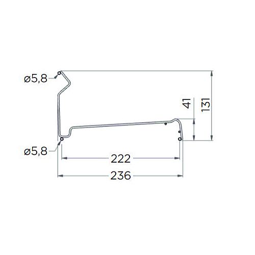 Сушарка однорівнева 450мм, Gold, сіра Сушарка однорівнева 450мм, Gold, сіра