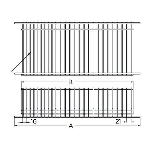 Сушарка однорівнева 900мм, Gold, сіра Сушарка однорівнева 900мм, Gold, сіра