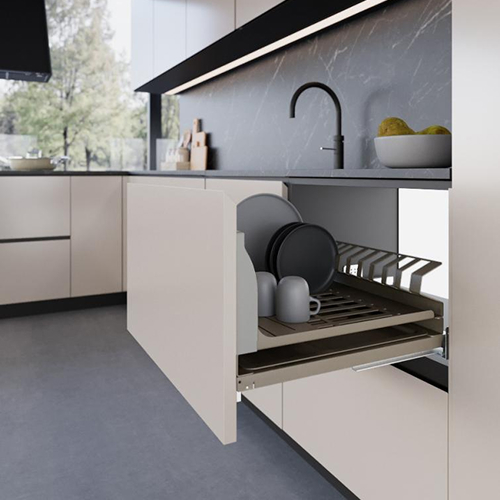 Сушка выдвижная 600мм, Ikona шампань, направляющие Blum