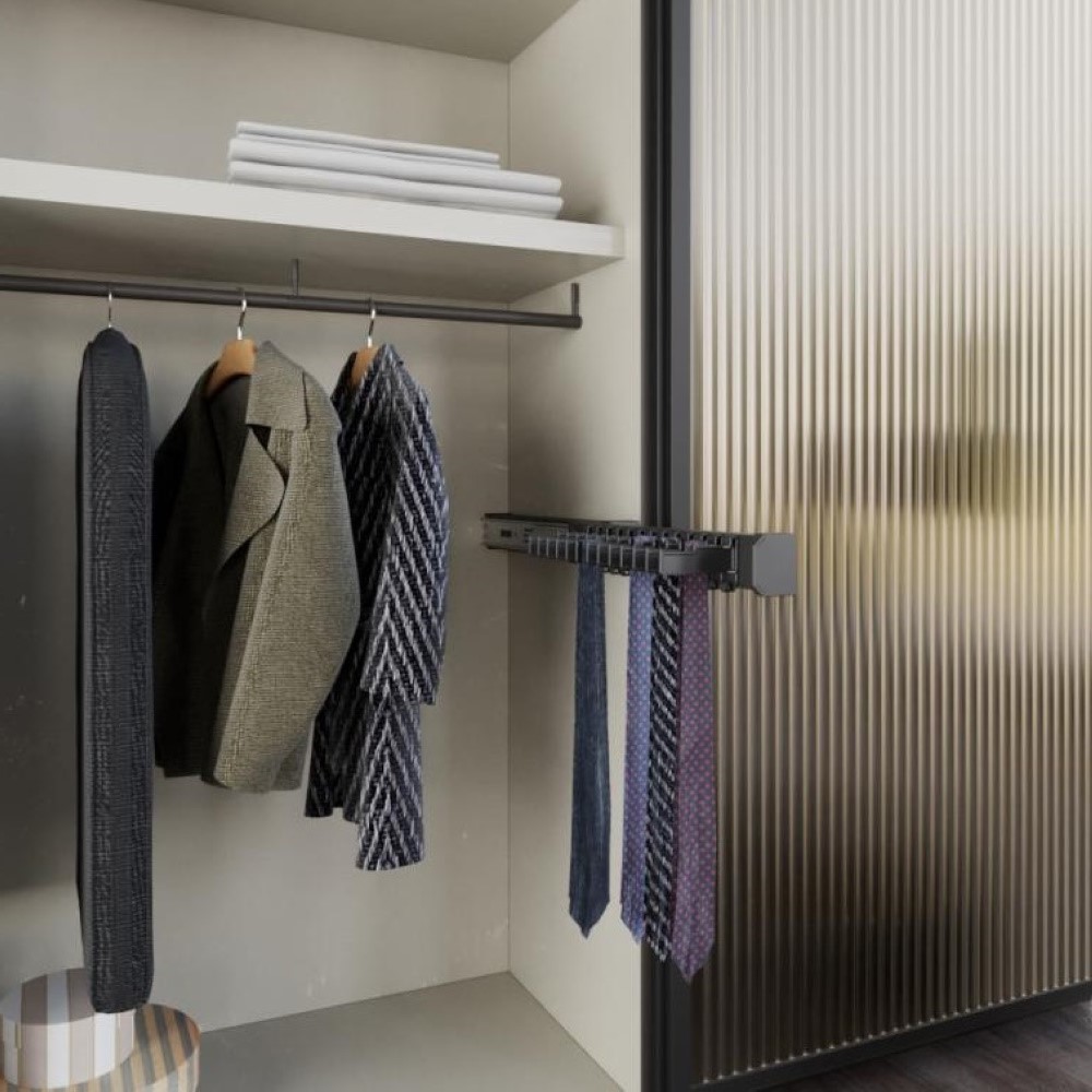 Тримач Ipnos на 13 краваток 450мм, з правим кріпленням, чорний