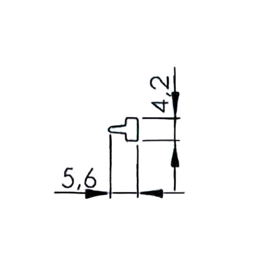 Ущільнювач для скла в профіль 2545, 3000мм Ущільнювач для скла в профіль 2545, 3000мм