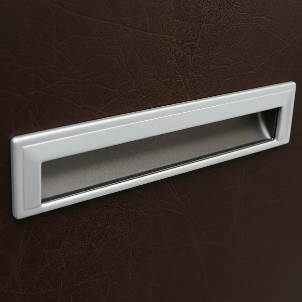 Врізна  ручка хром.мат.м/о 192