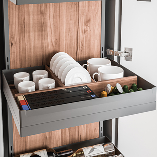 Вставка 450 Sous-Chef в ящик колони для кавового посуду, горіх, коричневий