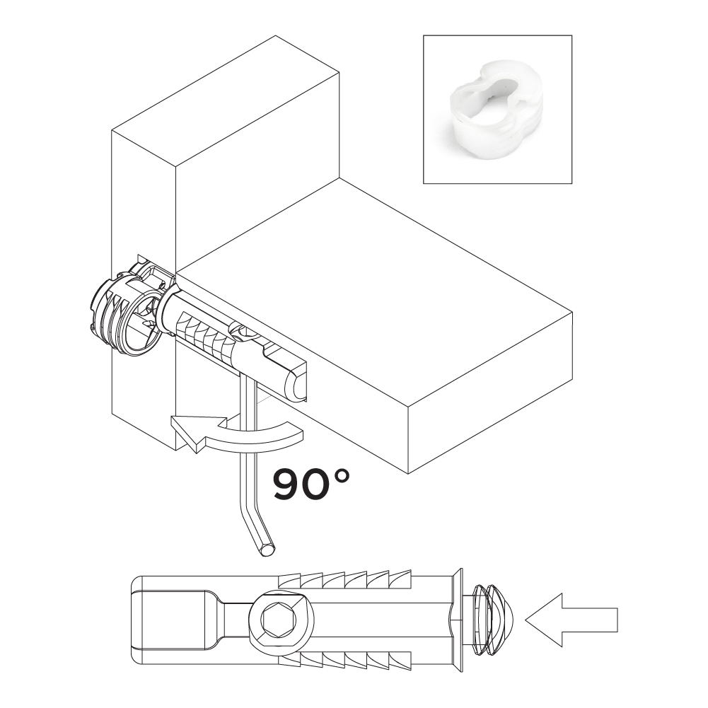 Втулка для стяжки Vertigo h=12.5мм, нейлон Втулка для стяжки Vertigo h=12.5мм, нейлон