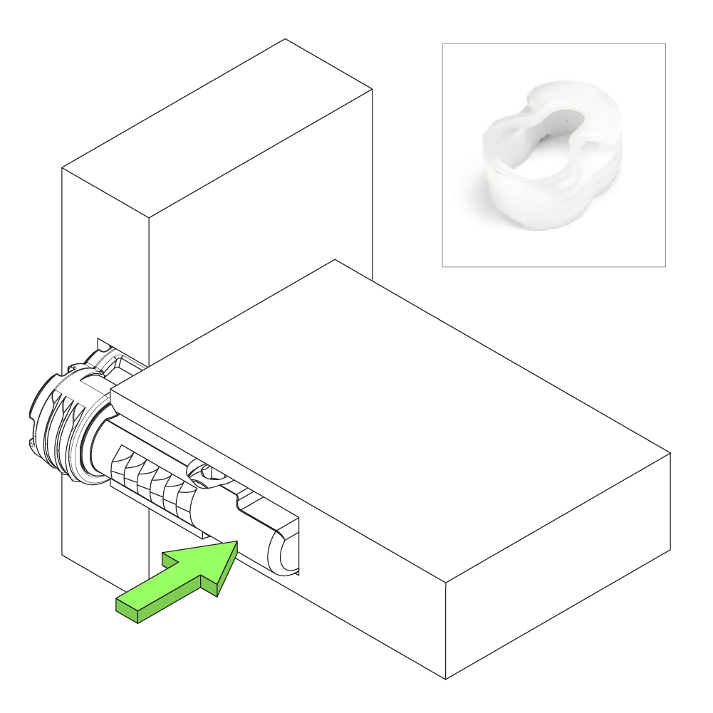 Втулка для стяжки Vertigo h=12.5мм, нейлон Втулка для стяжки Vertigo h=12.5мм, нейлон