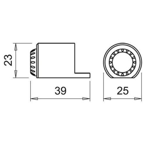 Выключатель LIMIT SENSOR 250W/220-240V, накладной, действие 0,5-4 см (для шкафов и гардеробов)