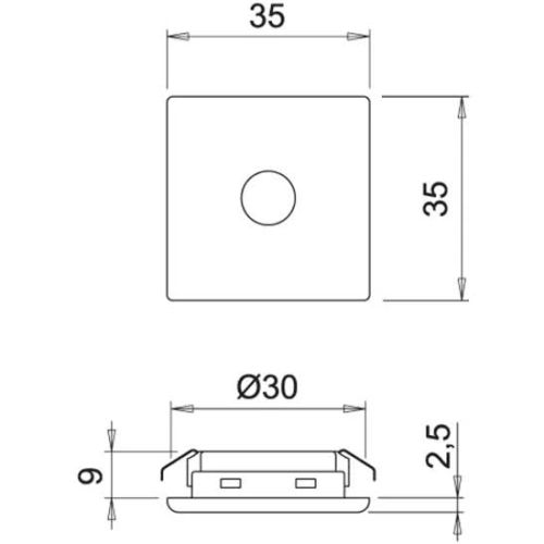 Вимикач TOUCH ME FW, 12-24W, 30-60Вт F01 Вимикач TOUCH ME FW, 12-24W, 30-60Вт F01