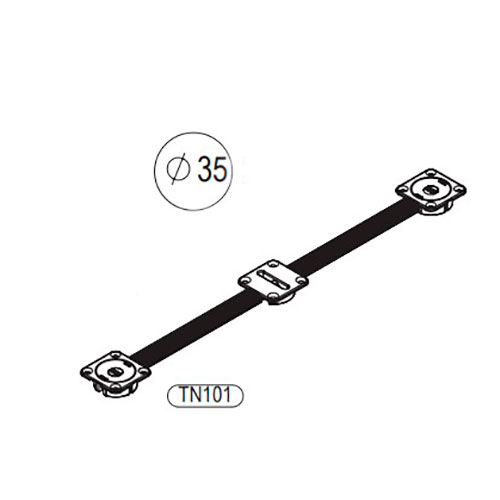 Вирівнювач для дверей серії 101, L=1988мм (пром.упак.-500шт.) Вирівнювач для дверей серії 101, L=1988мм (пром.упак.-500шт.)