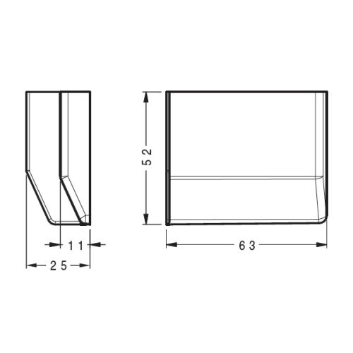 Заглушка для підвіса 801, R1015, ліва  Заглушка для підвіса 801, R1015, ліва