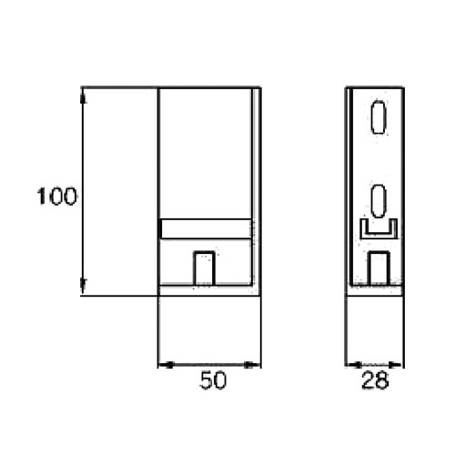 Заглушка зовнішня для короба (комплектується SE-800), права, чорний Заглушка зовнішня для короба (комплектується SE-800), права, чорний