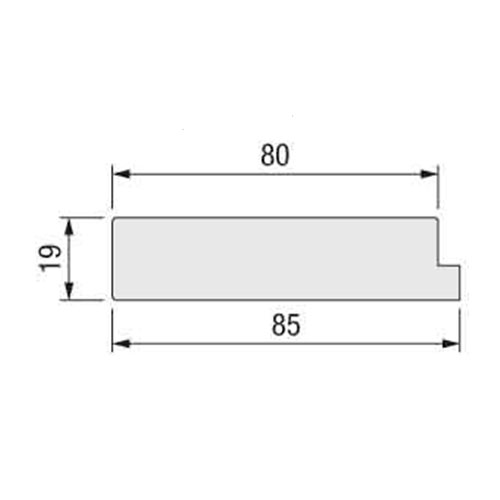 Боковий молдінг MD8019 2700мм, чорний Боковий молдінг MD8019 2700мм, чорний