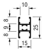 Профіль- перемичка "H" RС-Base, 1,2,3,4,5м Профіль- перемичка "H" RС-Base, 1,2,3,4,5м