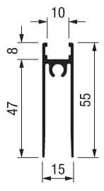 Горизонтальний профіль RI-Base (нижній) , 1,2,3,4,5м