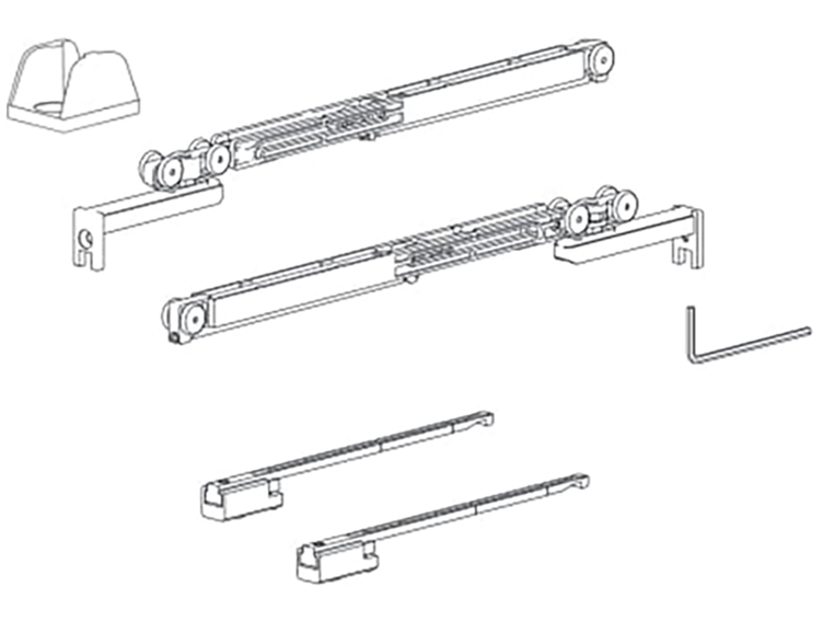 Комплект механізмів з 2-ма довочиками, 15кг Комплект механізмів з 2-ма довочиками, 15кг