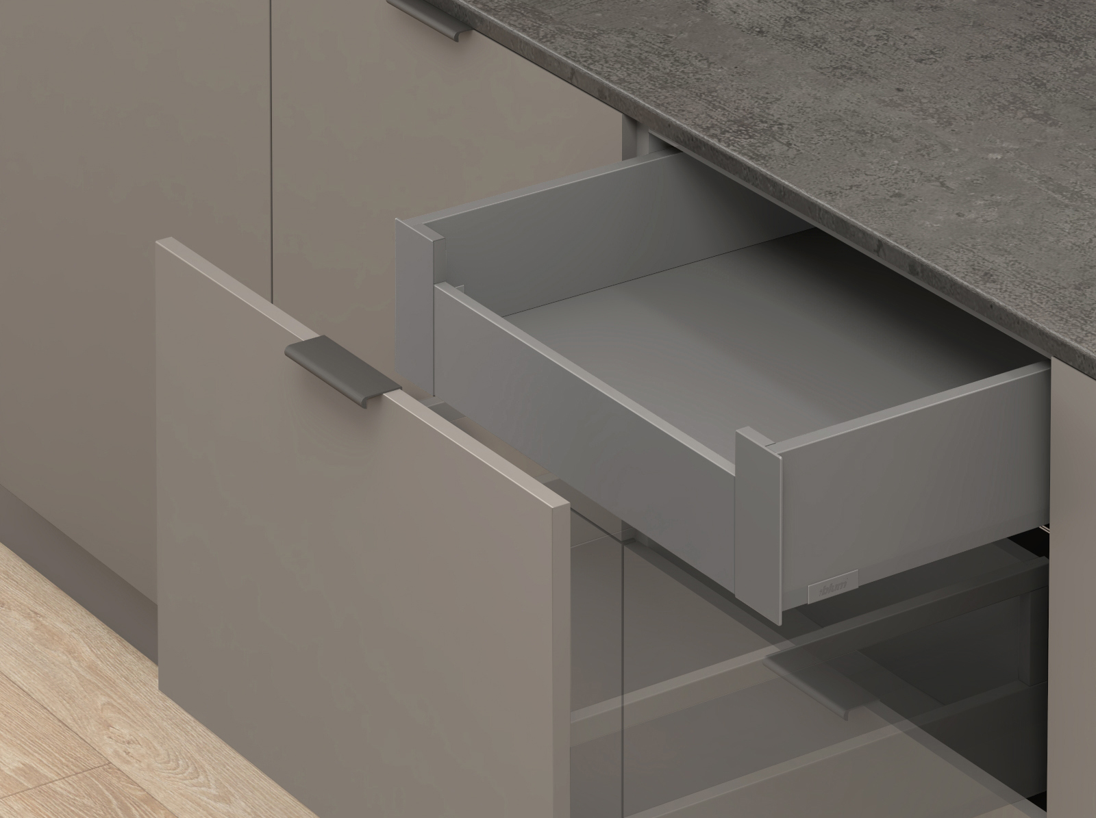 MERIVOBOX, 600 мм, 40 кг, K, BLUMOTION, OG-M (оріон сірий) MERIVOBOX, 600 мм, 40 кг, K, BLUMOTION, OG-M (оріон сірий)