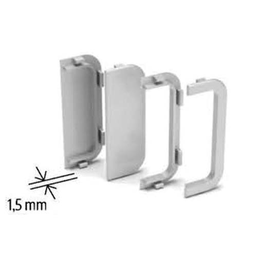 К-т заглушок відкритих/закритих до профіля Gola C, сірий (пласт.) К-т заглушок відкритих/закритих до профіля Gola C, сірий (пласт.)