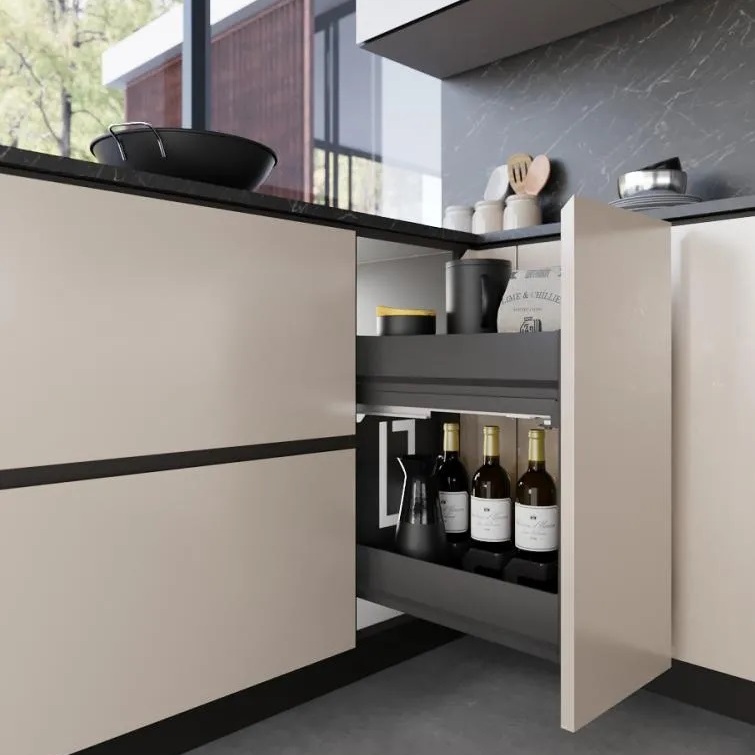 Карго Ikona 300мм, на секцию глубиной min 530мм, із напрямною Blum, Ardesia Карго Ikona 300мм, на секцию глубиной min 530мм, із напрямною Blum, Ardesia