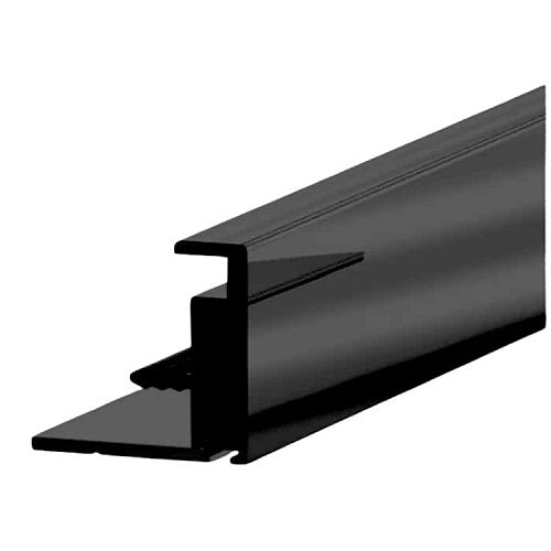 Контр-ручка H=2800мм со щеткой, для толщины 25-26мм, черный (алюм.)