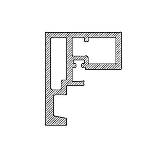 Профіль-ручка для Libux L=3000мм (для підрізки 453мм), BMG коричневий Профіль-ручка для Libux L=3000мм (для підрізки 453мм), BMG коричневий