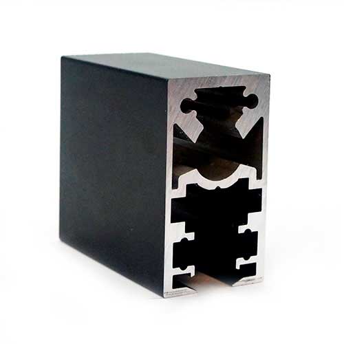 Профіль вертикальний глухий OL2545, 6100мм, чорний мат.  Профіль вертикальний глухий OL2545, 6100мм, чорний мат.