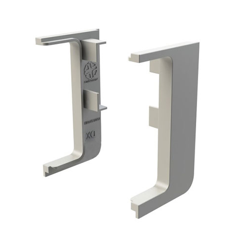 Заглушка зовнішня для 1-сторонн. універс. профіля-ручки, алюм. (пласт.) Заглушка зовнішня для 1-сторонн. універс. профіля-ручки, алюм. (пласт.)