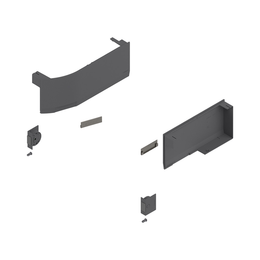 Комплект заглушек лев/прав, для SD (вкл. кнопки, амортизаторы) для AVENTOS HK top, темно-серый