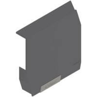 Заглушка AVENTOS HK-S з передньою заглушкою, ліва (пластик), темно-сірий Заглушка AVENTOS HK-S з передньою заглушкою, ліва (пластик), темно-сірий