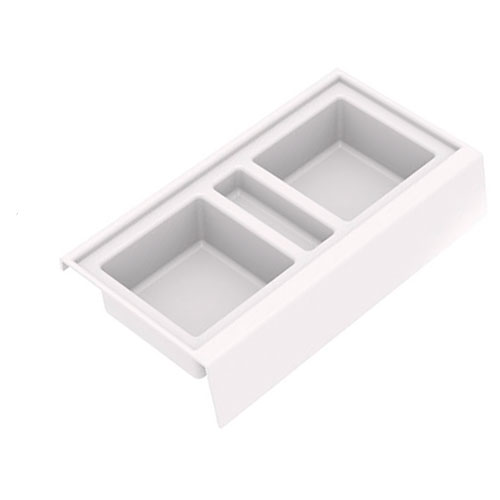 Органайзер для ванної кімнати, D=450мм, білий (пласт.)
