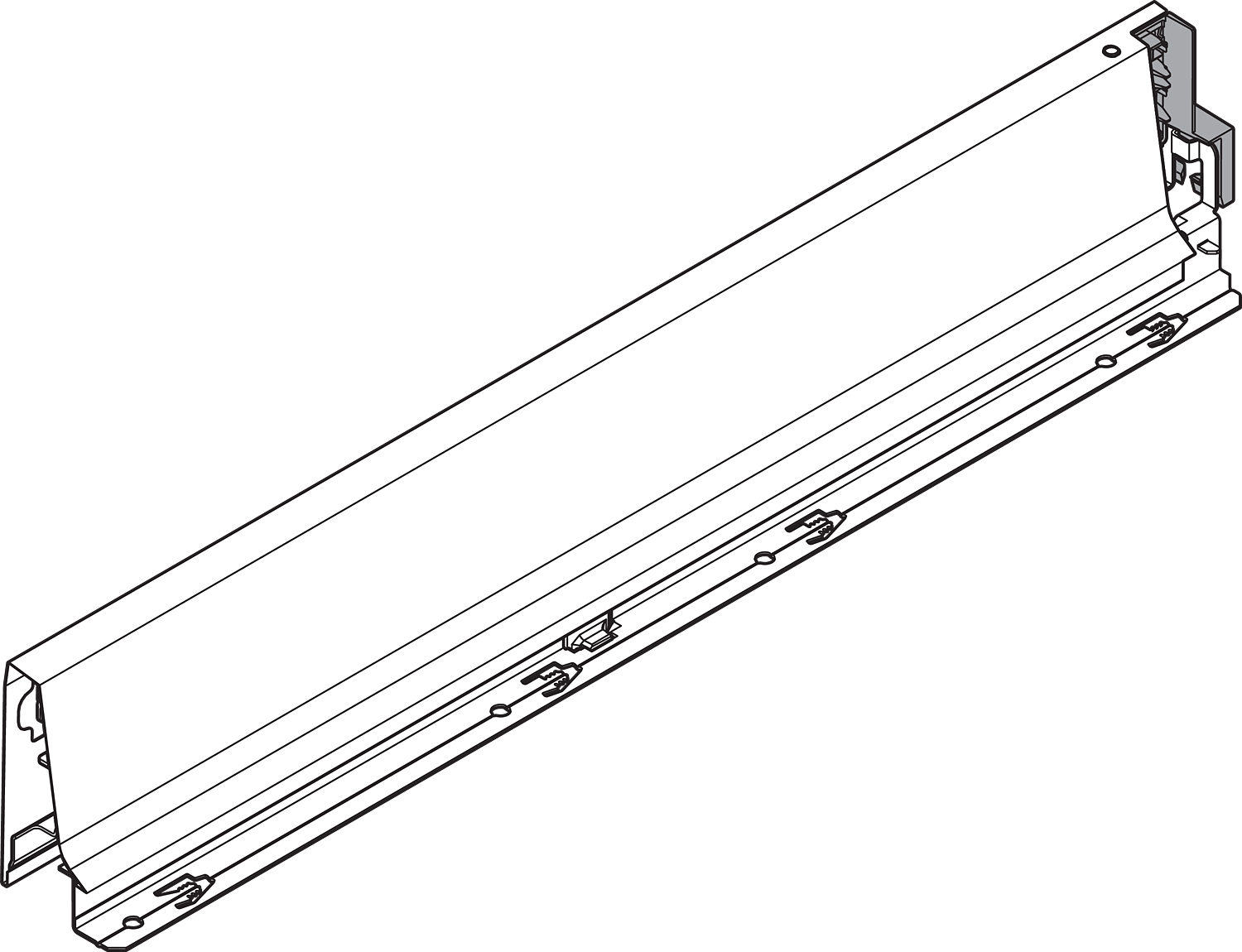 Боковина TANDEMBOX Antaro M (83,6 мм), L=450мм, ліва, світло-сірий 