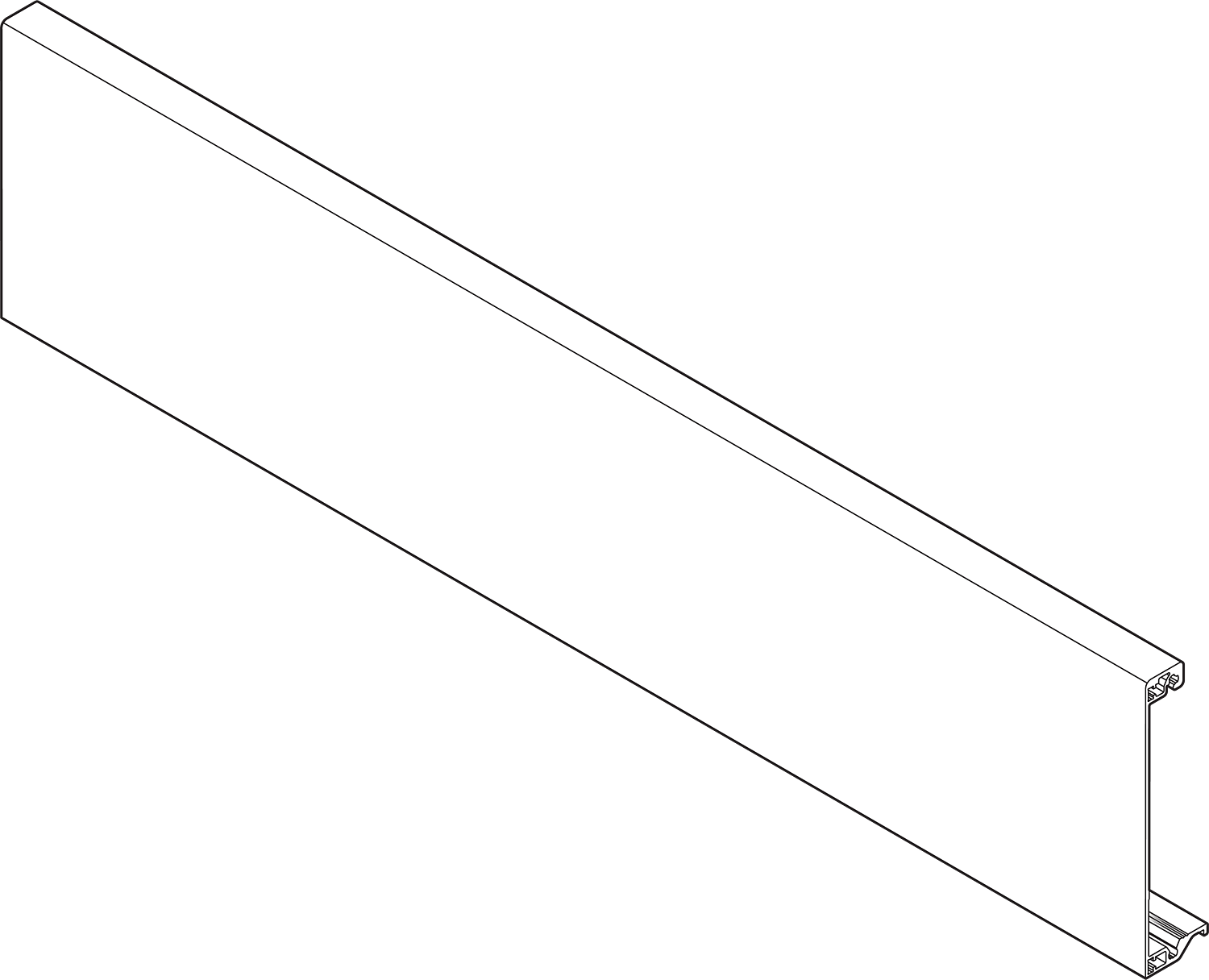 Передня панель ANTARO L=1036мм, світло-сірий