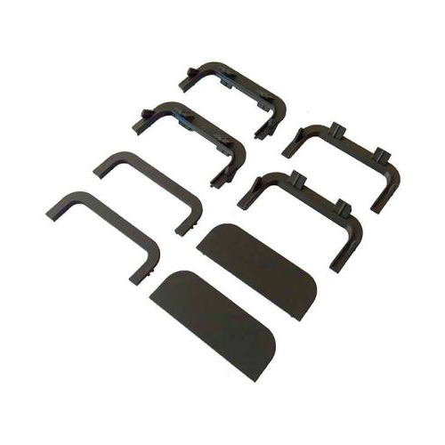 К-т заглушок відкритих/закритих до профіля Gola C, чорн. (пласт.) К-т заглушок відкритих/закритих до профіля Gola C, чорн. (пласт.)