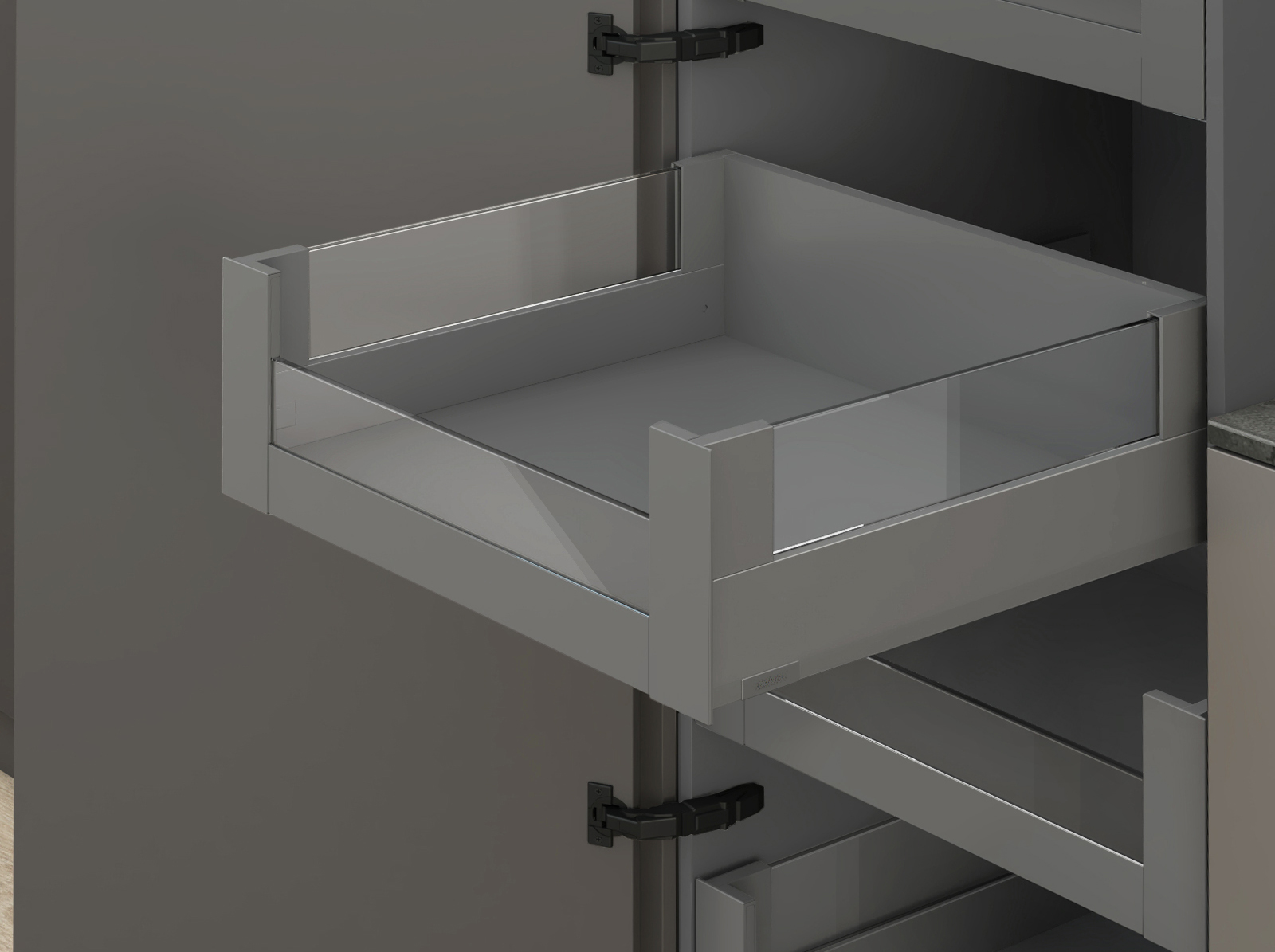 MERIVOBOX, 400 мм, 40 кг, E, з BOXCOVER, BLUMOTION, OG-M (оріон сірий) MERIVOBOX, 400 мм, 40 кг, E, з BOXCOVER, BLUMOTION, OG-M (оріон сірий)