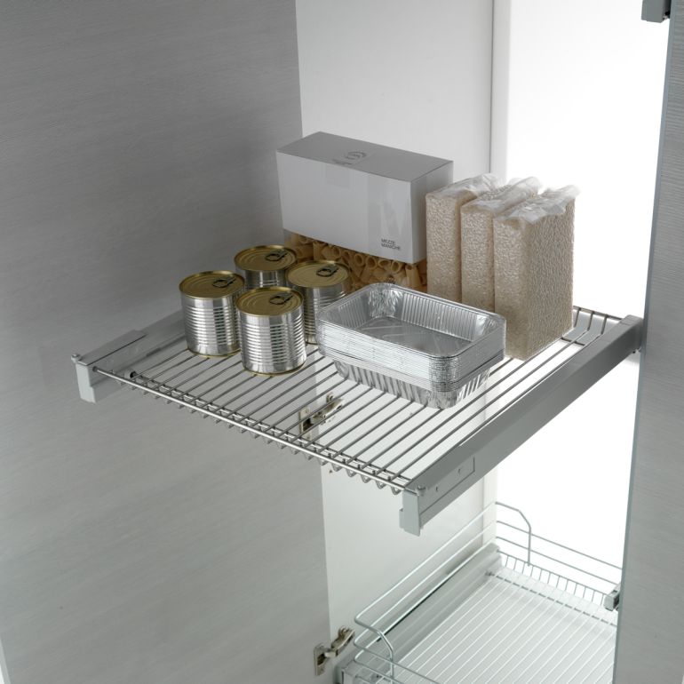 Полиця висувна 600мм, хром Полиця висувна 600мм, хром