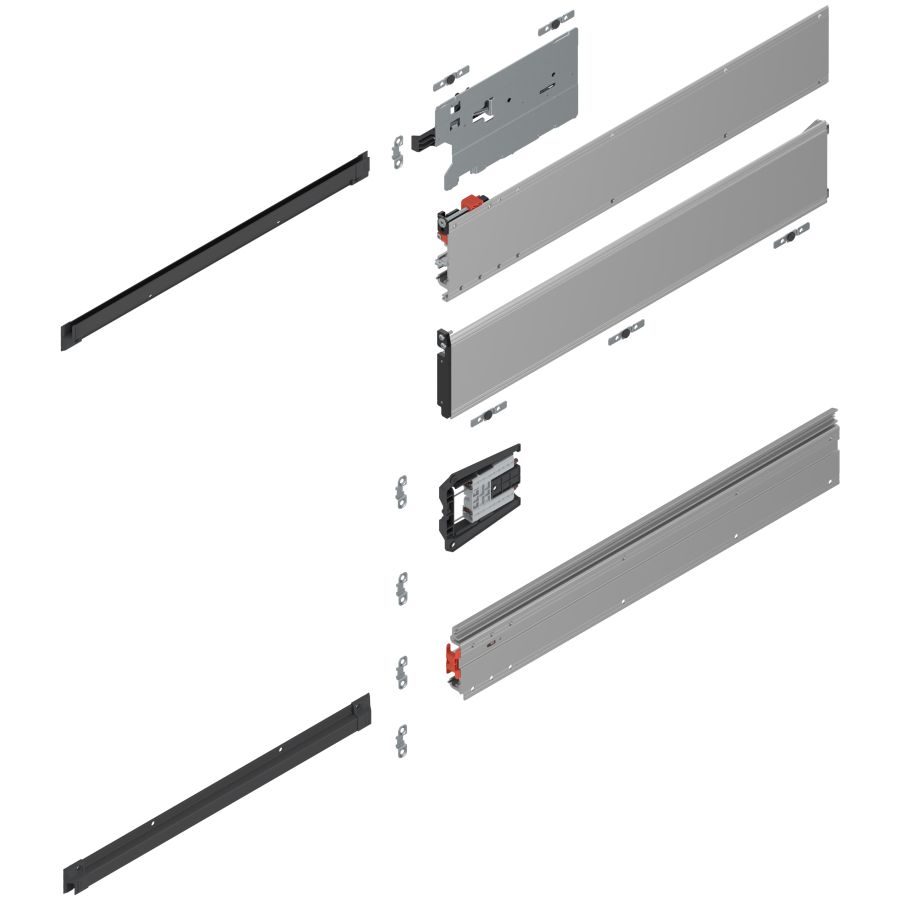 Одинарні двері, напрямна (Комплект), НД=800 мм, ліво Одинарні двері, напрямна (Комплект), НД=800 мм, ліво
