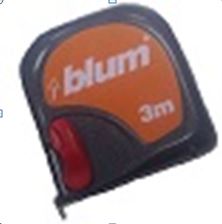 Рулетка з логотипом BLUM 3м, темно-сірий